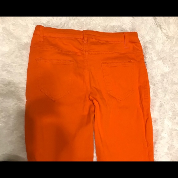 BRIGHT ORANGE DINAMIT SKINNY JEANS SIZE 11/12 - Picture 2 of 7
